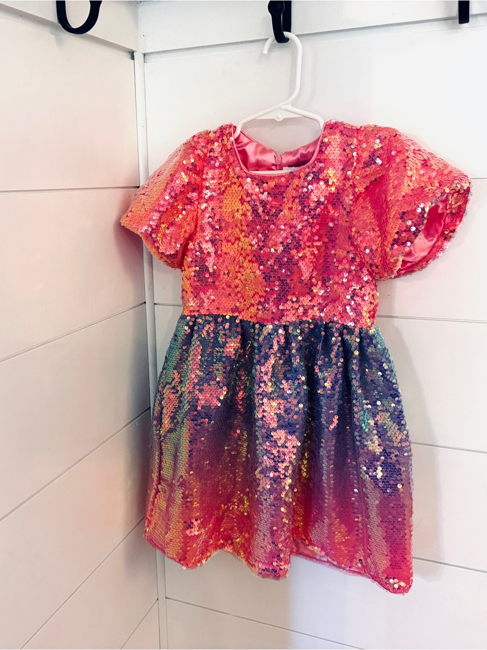 Lola + The Boys Rainbow Sequin Dress Size 10